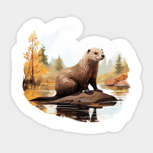 River Otter Sticker